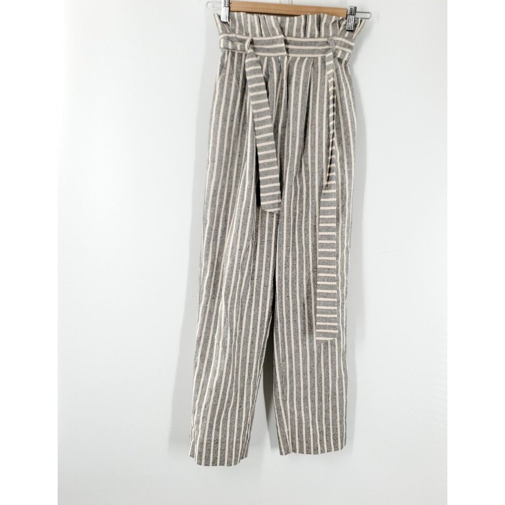 Top Shop Women's‎ Grey Stripped Dress Pants Size 0P